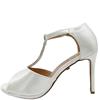 UNA HEALY WOMENS ANKLE STRAP HEEL - ICE WHITE